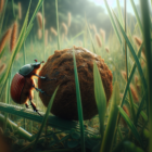 Why do dung beetles roll dung?